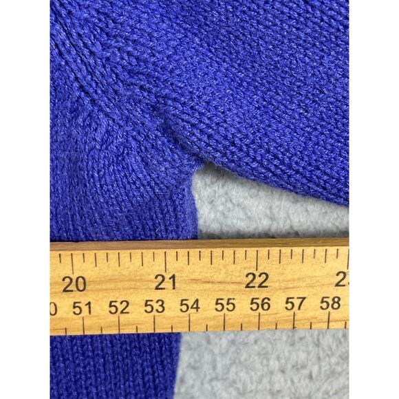 Vintage Storybook Womens Knit Snowman Cardigan Sweater Size M *Flaw - Picture 6 of 16